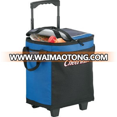 32-Can Durable Trolley Beach Cooler Bag On Wheels