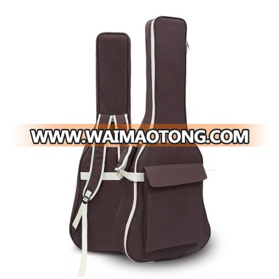 2017 Popular High Quality PVC Coffee Color Music Bag Guitar Shaped Bags For Sale